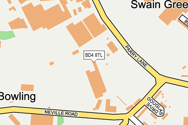 BD4 8TL map - OS OpenMap – Local (Ordnance Survey)