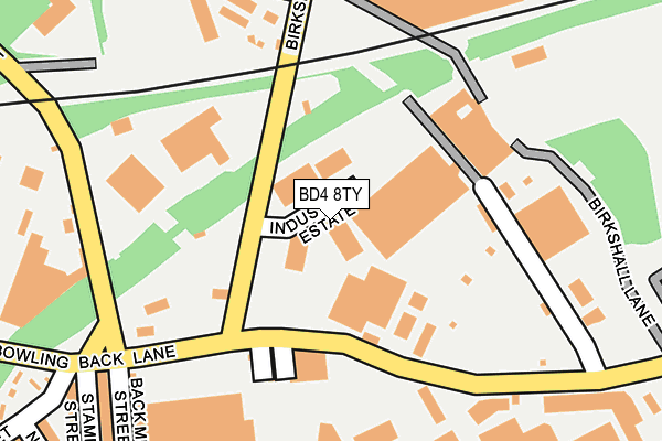 BD4 8TY map - OS OpenMap – Local (Ordnance Survey)