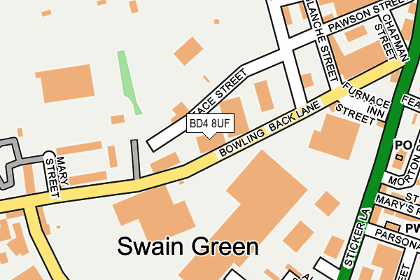 BD4 8UF map - OS OpenMap – Local (Ordnance Survey)