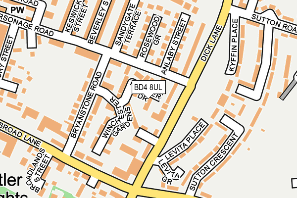 BD4 8UL map - OS OpenMap – Local (Ordnance Survey)