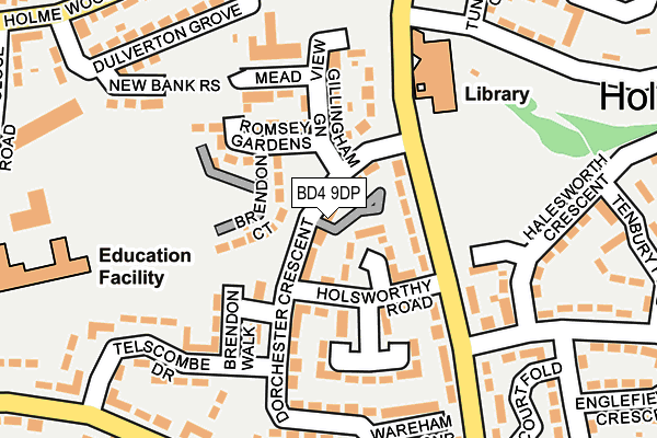 BD4 9DP map - OS OpenMap – Local (Ordnance Survey)