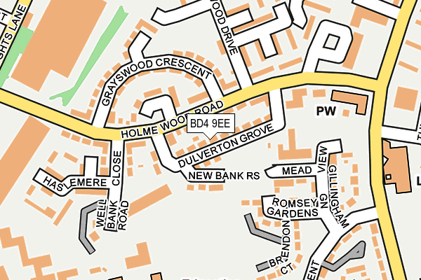 BD4 9EE map - OS OpenMap – Local (Ordnance Survey)