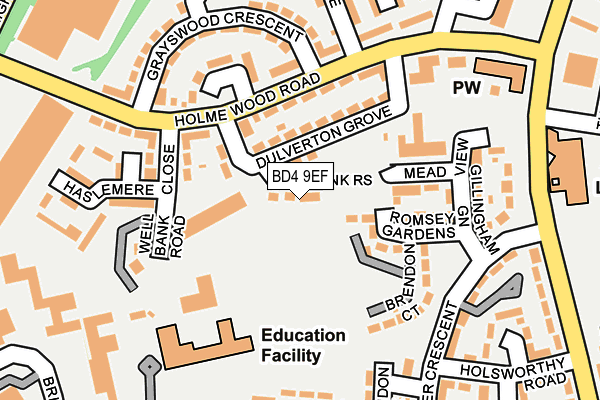 BD4 9EF map - OS OpenMap – Local (Ordnance Survey)