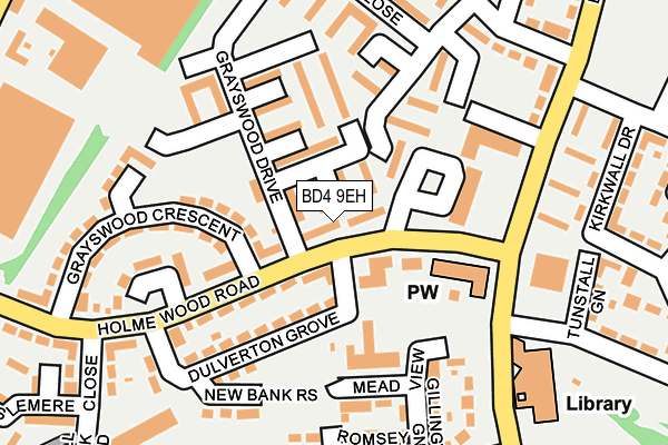 BD4 9EH map - OS OpenMap – Local (Ordnance Survey)