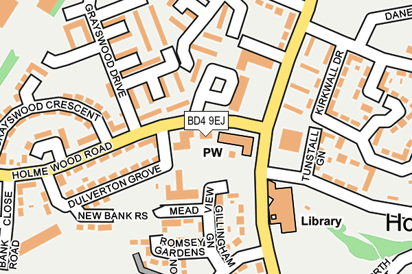 BD4 9EJ map - OS OpenMap – Local (Ordnance Survey)