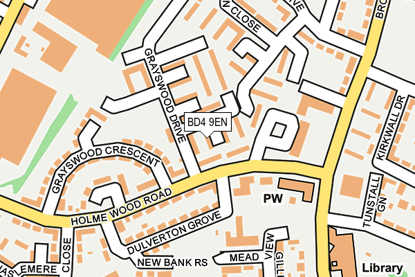 BD4 9EN map - OS OpenMap – Local (Ordnance Survey)