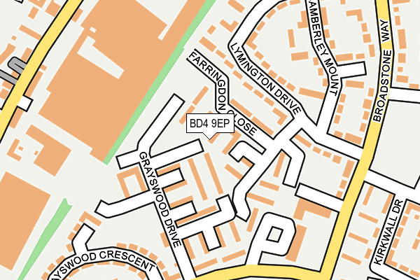 BD4 9EP map - OS OpenMap – Local (Ordnance Survey)