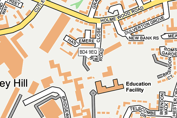 BD4 9EQ map - OS OpenMap – Local (Ordnance Survey)