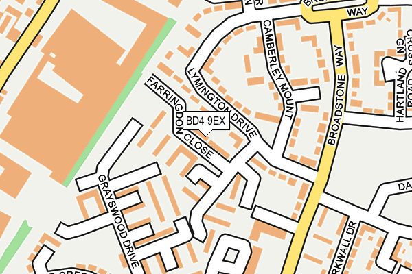 BD4 9EX map - OS OpenMap – Local (Ordnance Survey)