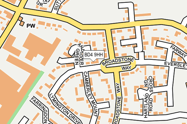 BD4 9HH map - OS OpenMap – Local (Ordnance Survey)