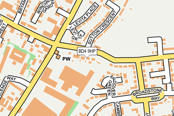 BD4 9HP map - OS OpenMap – Local (Ordnance Survey)