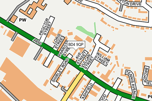 BD4 9QP map - OS OpenMap – Local (Ordnance Survey)