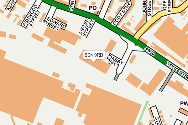 BD4 9RD map - OS OpenMap – Local (Ordnance Survey)