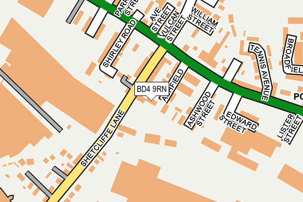 BD4 9RN map - OS OpenMap – Local (Ordnance Survey)