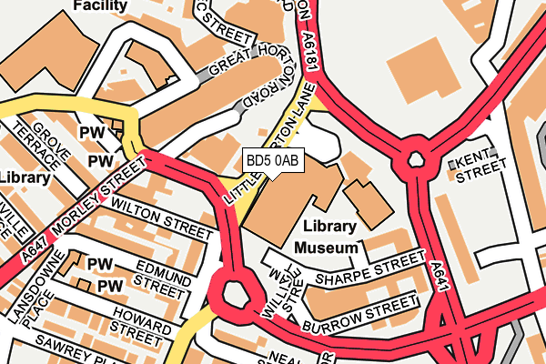 BD5 0AB map - OS OpenMap – Local (Ordnance Survey)