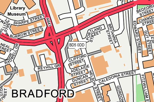 BD5 0DD map - OS OpenMap – Local (Ordnance Survey)