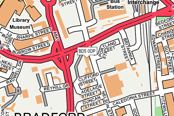 Map of EDWARD FOSTER & SON (BRADFORD) LIMITED at local scale