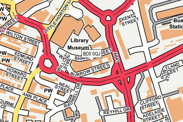 BD5 0QJ map - OS OpenMap – Local (Ordnance Survey)