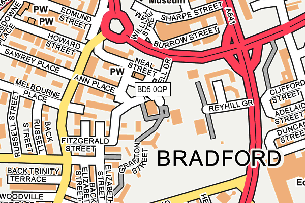 BD5 0QP map - OS OpenMap – Local (Ordnance Survey)