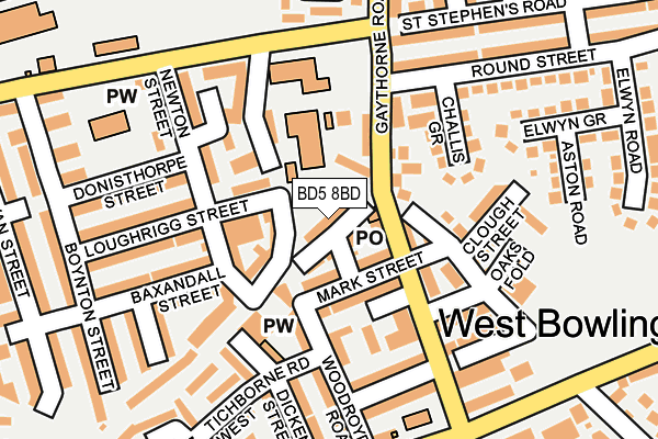 BD5 8BD map - OS OpenMap – Local (Ordnance Survey)