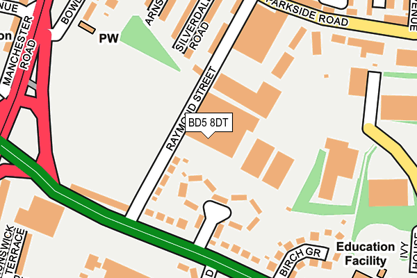 Map of J.H.COCKROFT(EXPORTS)LIMITED at local scale