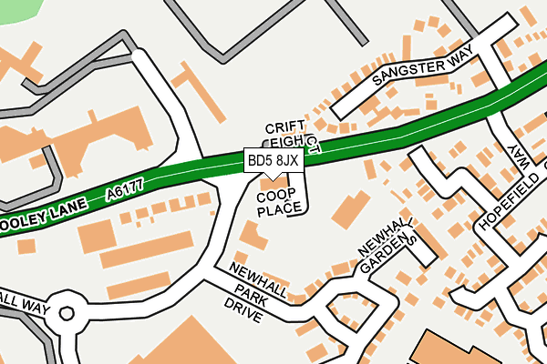 Map of VORSPRUNG PRESTIGE LTD at local scale