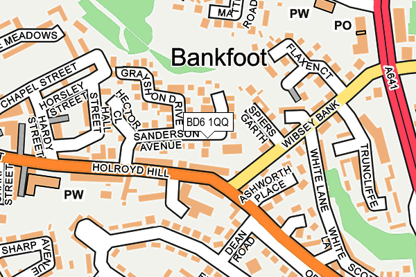 BD6 1QQ map - OS OpenMap – Local (Ordnance Survey)