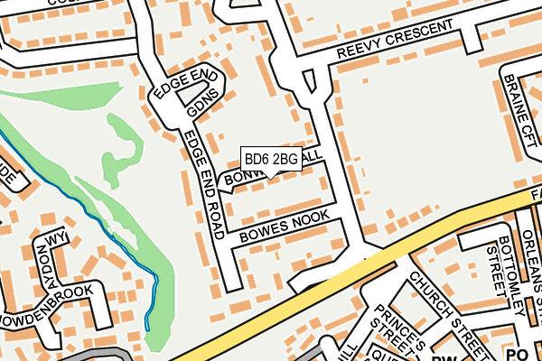 BD6 2BG map - OS OpenMap – Local (Ordnance Survey)