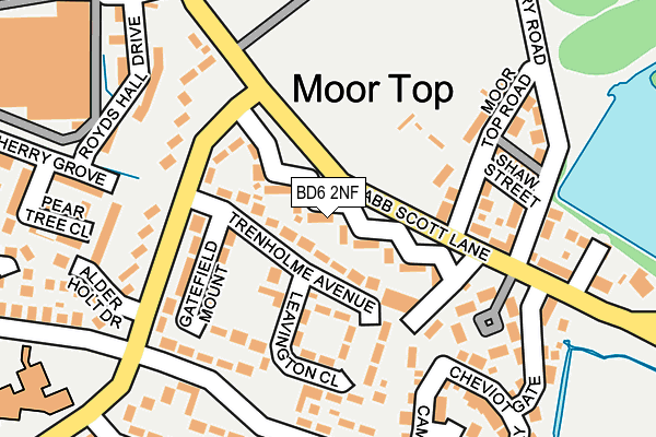 BD6 2NF map - OS OpenMap – Local (Ordnance Survey)