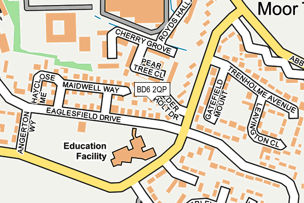 BD6 2QP map - OS OpenMap – Local (Ordnance Survey)
