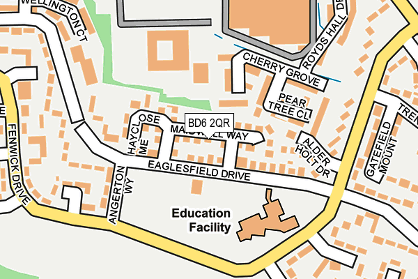 BD6 2QR map - OS OpenMap – Local (Ordnance Survey)