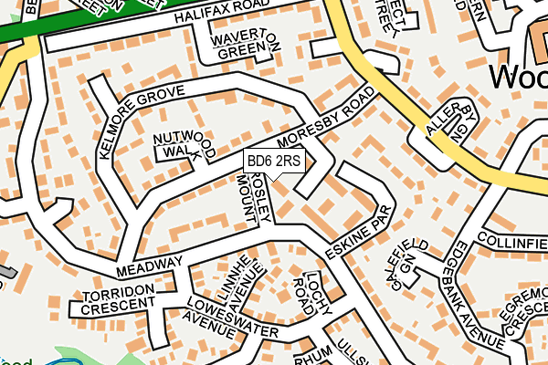 BD6 2RS map - OS OpenMap – Local (Ordnance Survey)