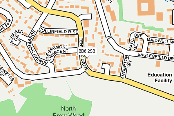 BD6 2SB map - OS OpenMap – Local (Ordnance Survey)