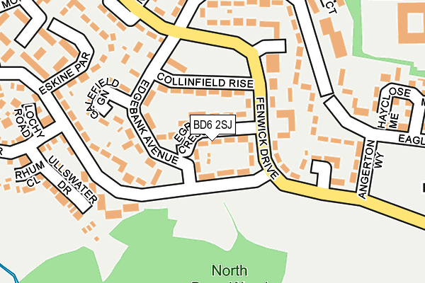 BD6 2SJ map - OS OpenMap – Local (Ordnance Survey)