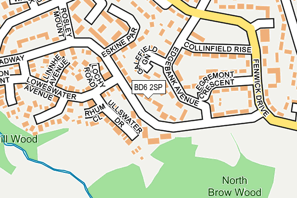 BD6 2SP map - OS OpenMap – Local (Ordnance Survey)