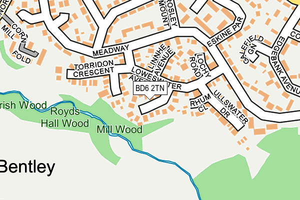 BD6 2TN map - OS OpenMap – Local (Ordnance Survey)