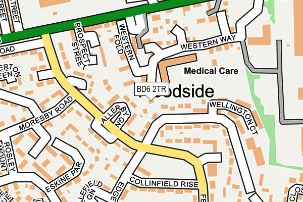 BD6 2TR map - OS OpenMap – Local (Ordnance Survey)