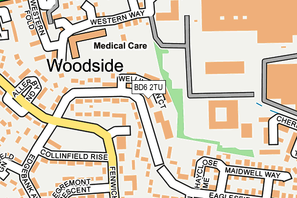 BD6 2TU map - OS OpenMap – Local (Ordnance Survey)