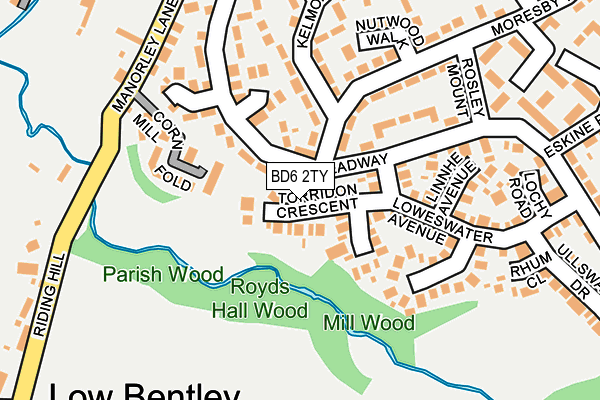 BD6 2TY map - OS OpenMap – Local (Ordnance Survey)