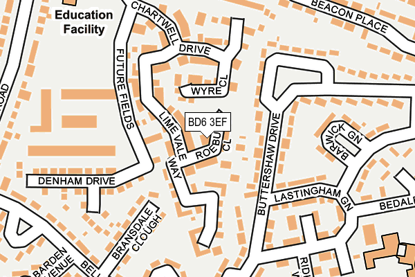 BD6 3EF map - OS OpenMap – Local (Ordnance Survey)