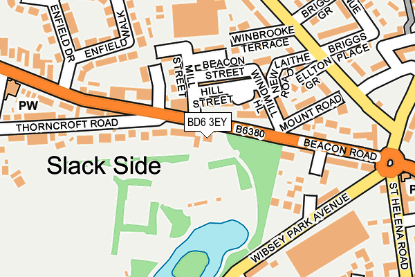 BD6 3EY map - OS OpenMap – Local (Ordnance Survey)