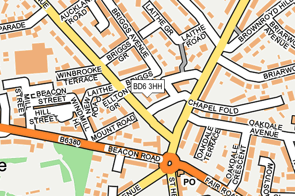 BD6 3HH map - OS OpenMap – Local (Ordnance Survey)