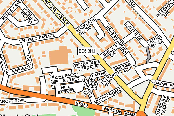 BD6 3HJ map - OS OpenMap – Local (Ordnance Survey)