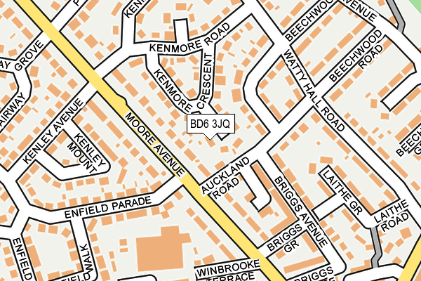 BD6 3JQ map - OS OpenMap – Local (Ordnance Survey)