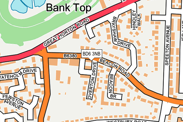 BD6 3NB map - OS OpenMap – Local (Ordnance Survey)