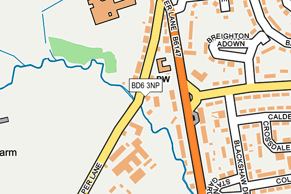 BD6 3NP map - OS OpenMap – Local (Ordnance Survey)