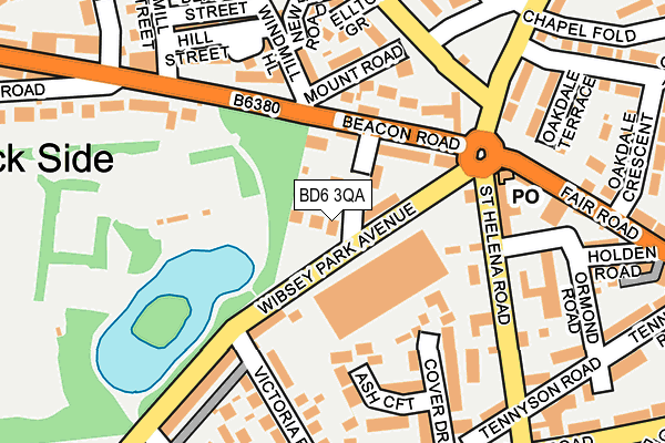 BD6 3QA map - OS OpenMap – Local (Ordnance Survey)
