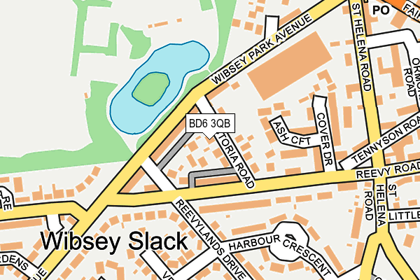 BD6 3QB map - OS OpenMap – Local (Ordnance Survey)