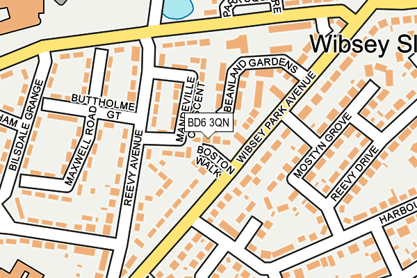 BD6 3QN map - OS OpenMap – Local (Ordnance Survey)