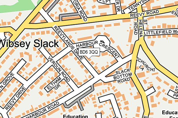 BD6 3QQ map - OS OpenMap – Local (Ordnance Survey)